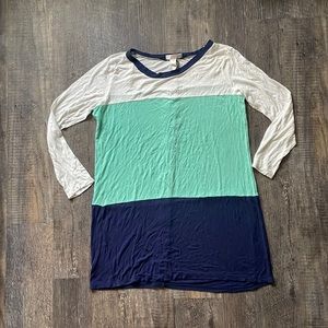 Agaci Color Block Tunic Shirt